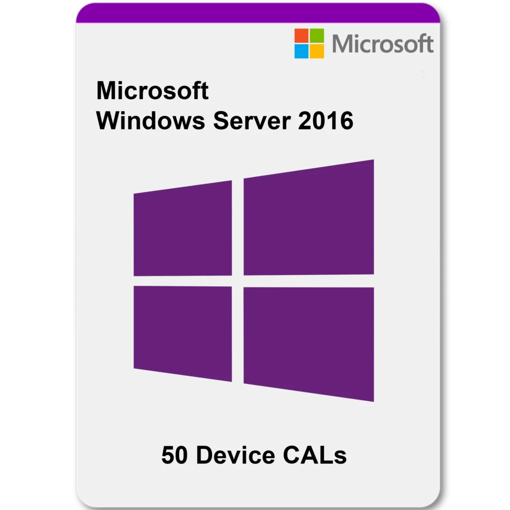 Microsoft Windows Server 2016 50 Device Cals Product key